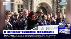 Paris: le geste de soutien d'Anne Hidalgo aux Iraniennes