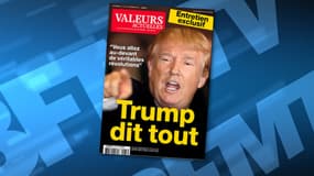 Donald Trump, en Une de Valeurs Actuelles. 