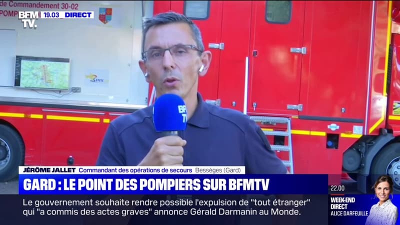 Incendie dans le Gard: le point de Jérôme Jallet, commandant des opérations de secours