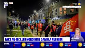 Retraites: face au 49.3, plusieurs manifestations dans le Nord