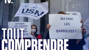 Une manifestation de magistrats.