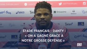 Top 14 – Danty (Stade Français) : « On a gagné grâce à notre grosse défense »  