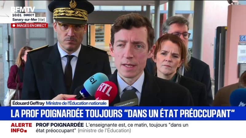 "Je suis très ému et très en colère": le ministre de l'Éducation nationale Édouard Geffray affirme qu'il y a "un combat à mener" pour éradiquer la violence envers les professeurs