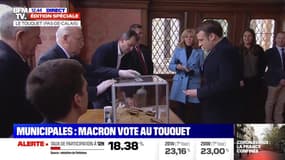 Municipales: Emmanuel et Brigitte Macron ont voté au Touquet