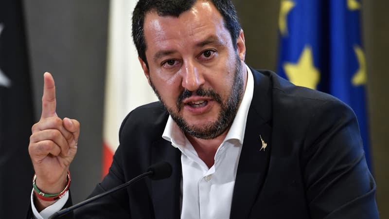Matteo Salvini, vice-président du Conseil des ministres et ministre de l'Intérieur de l'Italie.
