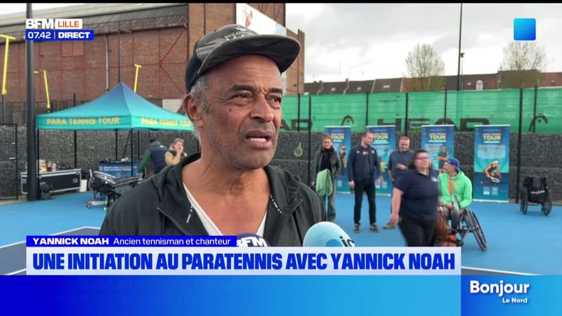 Yannick Noah dans la région pour sensibiliser au tennis fauteuil
