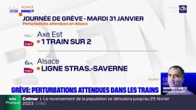 Grève du 31 janvier: le trafic SNCF s'annonce perturbé en Alsace