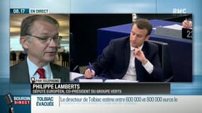 Il est le député européen belge qui a chahuté Emmanuel Macron au Parlement européen: Philippe Lamberts était sur RMC 