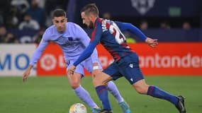 Ferran Torres lors de Levante-Barça, le 10 avril 2022