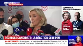 Pour Marine Le Pen, "Valérie Pécresse est peut-être la plus macroniste" des candidats au Congrès des Républicains