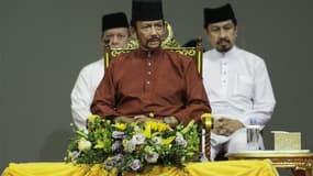 Le sultan du Brunei Hassanal Bolkiah dans la capitale Bandar Seri Begawan le 3 avril 2019.