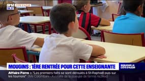 Mougins: les premiers pas d'une enseignante