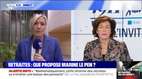 Marine Le Pen face à Ruth Elkrief - 12/12