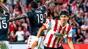 Erick Gutierrez marque le but de la qualification du PSV contre Monaco, le 9 août 2022