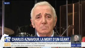 Charles Aznavour "avait la précision de la rime, la précision du mot", rend hommage Michel Sardou