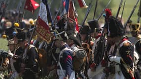 Reconstitution de la bataille de Waterloo
