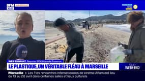 Marseille: le plastique, un véritable fléau sur les plages