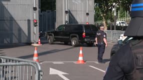 L'arrivée de Mohamed Amra au tribunal judiciaire de Paris, le 11 juin 2025