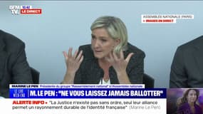 Marine Le Pen (RN): "La macronie est l'incarnation du désordre"