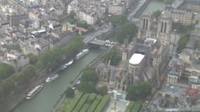 Notre-Dame vue du ciel, deux mois après l'incendie