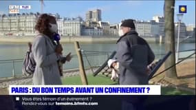 Les Parisiens profitent du soleil sur les quais de Seine ce week-end avant un éventuel reconfinement