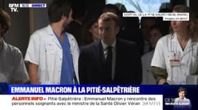 Emmanuel Macron à la Pitié-Salpêtrière (2/2)  - 27/02