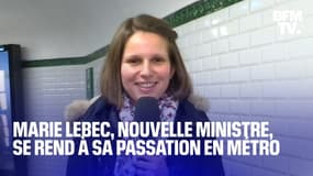 La nouvelle ministre Marie Lebec se rend à sa passation de pouvoir en métro, avant d'aller à l'Élysée en voiture 