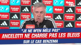 Real : "Je ne m'en mêle pas", Ancelotti ne charge pas le staff des Bleus sur le cas Benzema