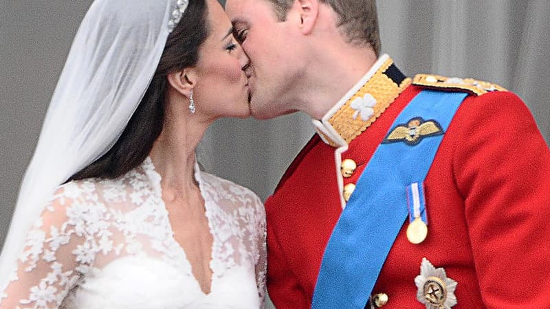 Kate et William, le jour de leur mariage, le 29 avril 2011. 