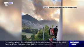Hautes-Alpes: un feu est en cours à Chanousse