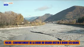 FOCUS : Confortement de la digue du Grand-Justin à Digne-les-Bains 