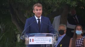 Emmanuel Macron, depuis Bormes-les-Mimosas, en août 2021.