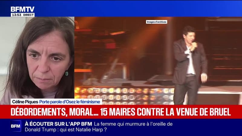 Affaire Patrick Bruel: "Il est libre de maintenir ses concerts et nous sommes libres de nous en indigner", assure Céline Piques, porte-parole d'Osez le féminisme