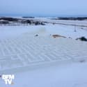 Ce labyrinthe de neige est le plus vaste au monde