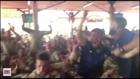 Les soldats français en mission ont aussi fêté le sacre de l'équipe de France