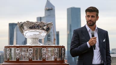 Gerard Piqué avec la Coupe Davis (illustration)