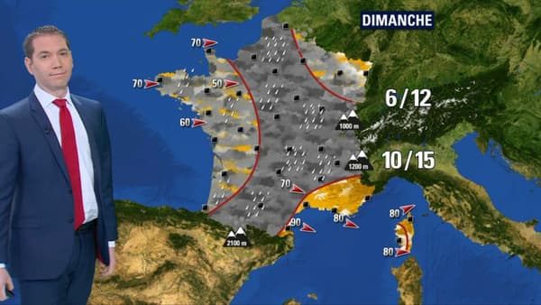 Seule la Côte d'Azur est épargnée. Seule la Côte d'Azur est épargnée.
