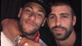 Neymar et Gerard Piqué