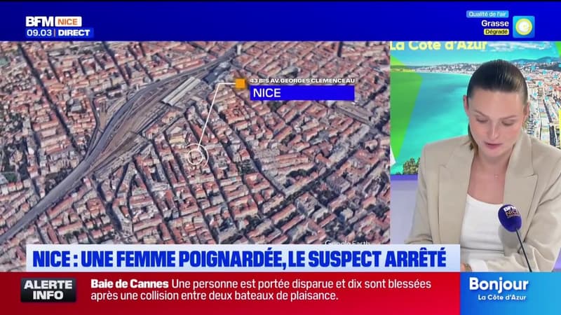 Une femme poignardée lors d'une tentative de viol à Nice, elle échappe au pire grâce à son voisin