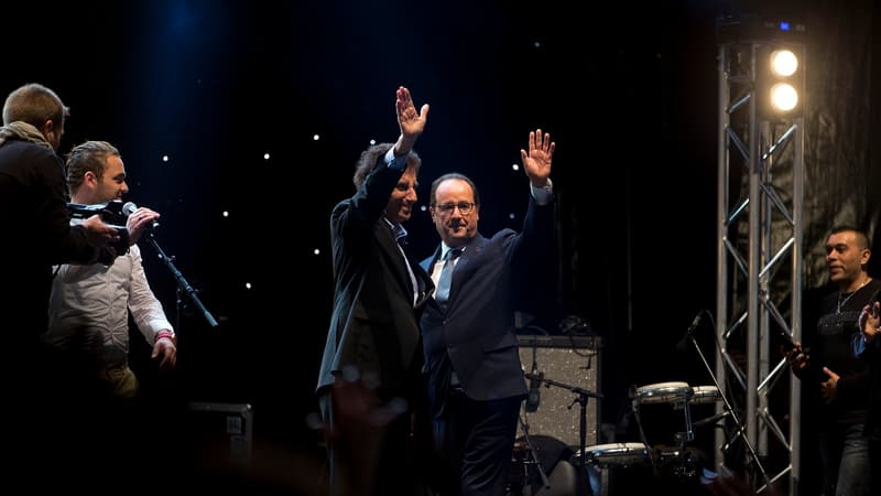 François Hollande et Jack Lang à l'Institut du Monde arable dimanche 21 juin à l'occasion de la Fête de la musique
