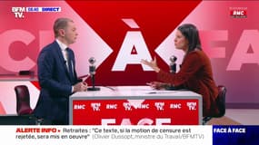 Dussopt : "La Première ministre est solide : elle ne pleure pas."