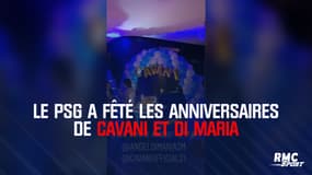 Le PSG a fêté les anniversaires de Cavani et Di Maria
