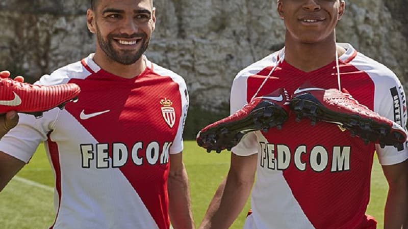 Radamel Falcao et Kylian Mbappé
