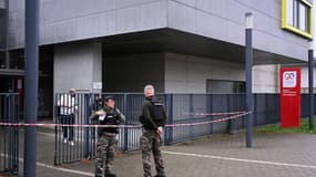 Le collège Robert Schuman à Benfeld (Bas-Rhin) après l'agression au couteau d'une enseignante le 24 septembre 2025