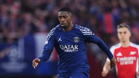 Ousmane Dembélé lors du match Arsenal-PSG (0-1, Ligue des champions), le 29 avril 2025