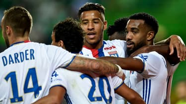 L'OL lors d'un match amical face au Sporting Lisbonne