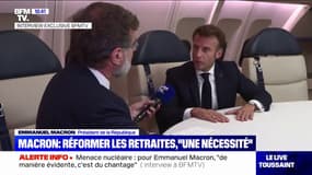 Emmanuel Macron sur la réforme des retraites: "On doit le faire de manière transparente et la plus apaisée possible"