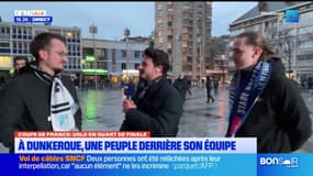 Brest-Dunkerque: les supporters s'installent place de l'hôtel de ville avant le match