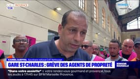 Marseille: les agents de propreté de la gare Saint-Charles en grève