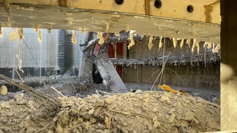 Les images du chantier titanesque de démolition du théâtre national de Nice